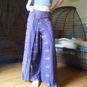 Purple palazzo pants 100% cotton