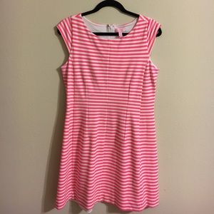 Lilly Pulitzer Pink and White Striped Dress