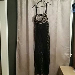 Plus sized black and nude lingerie