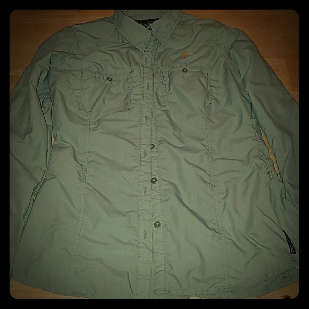 Olive green Exoffico long sleeve shirt