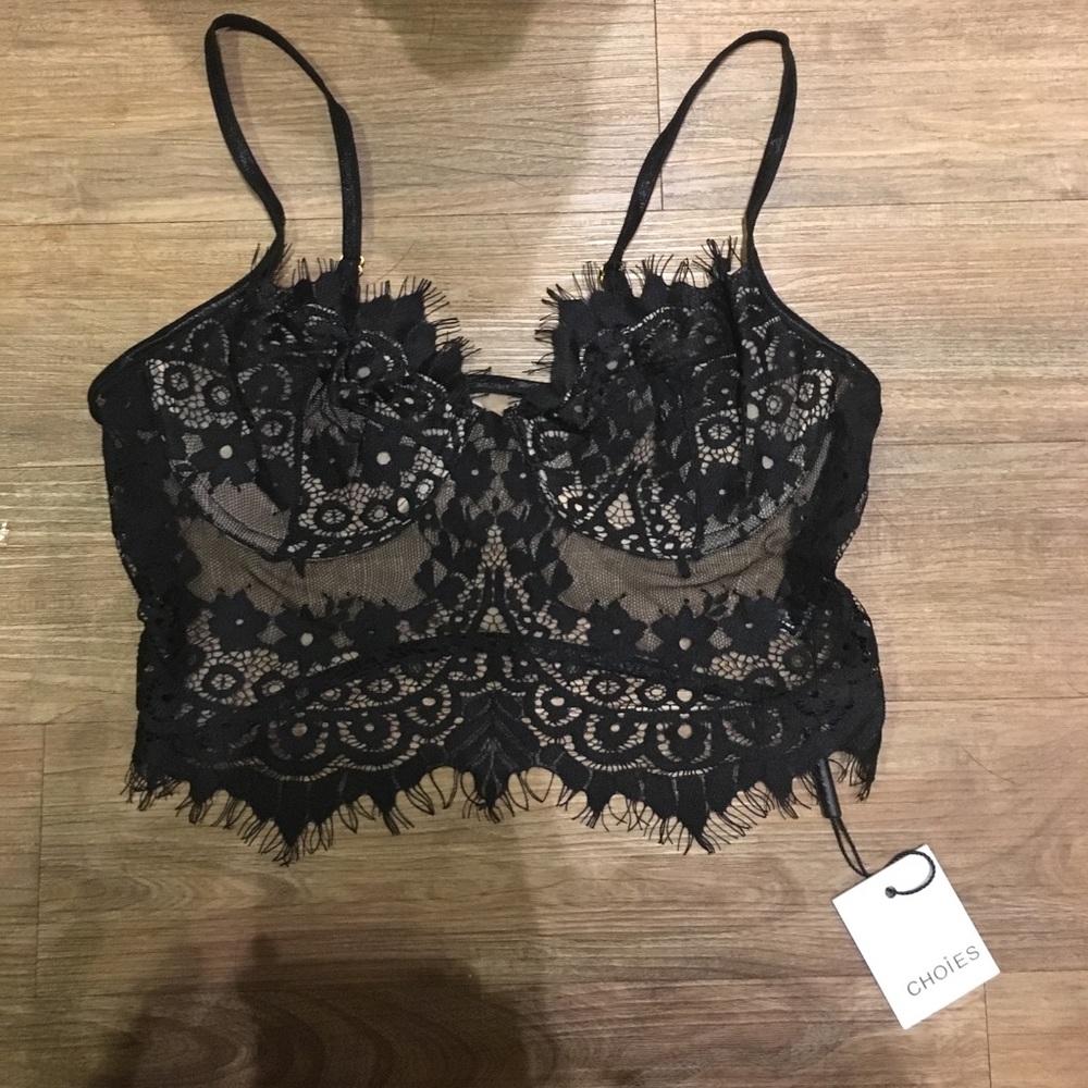 Black lace bralette SOLD