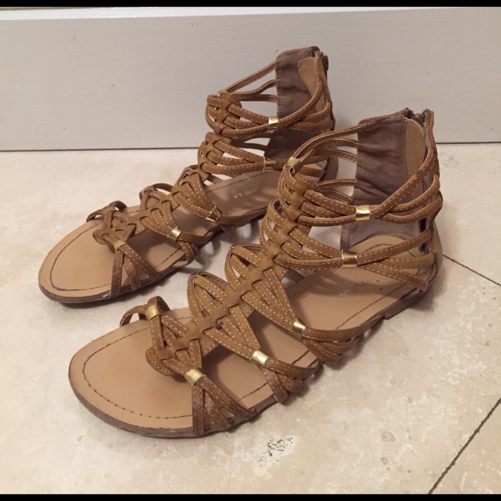 Gladiator Gold Sandals