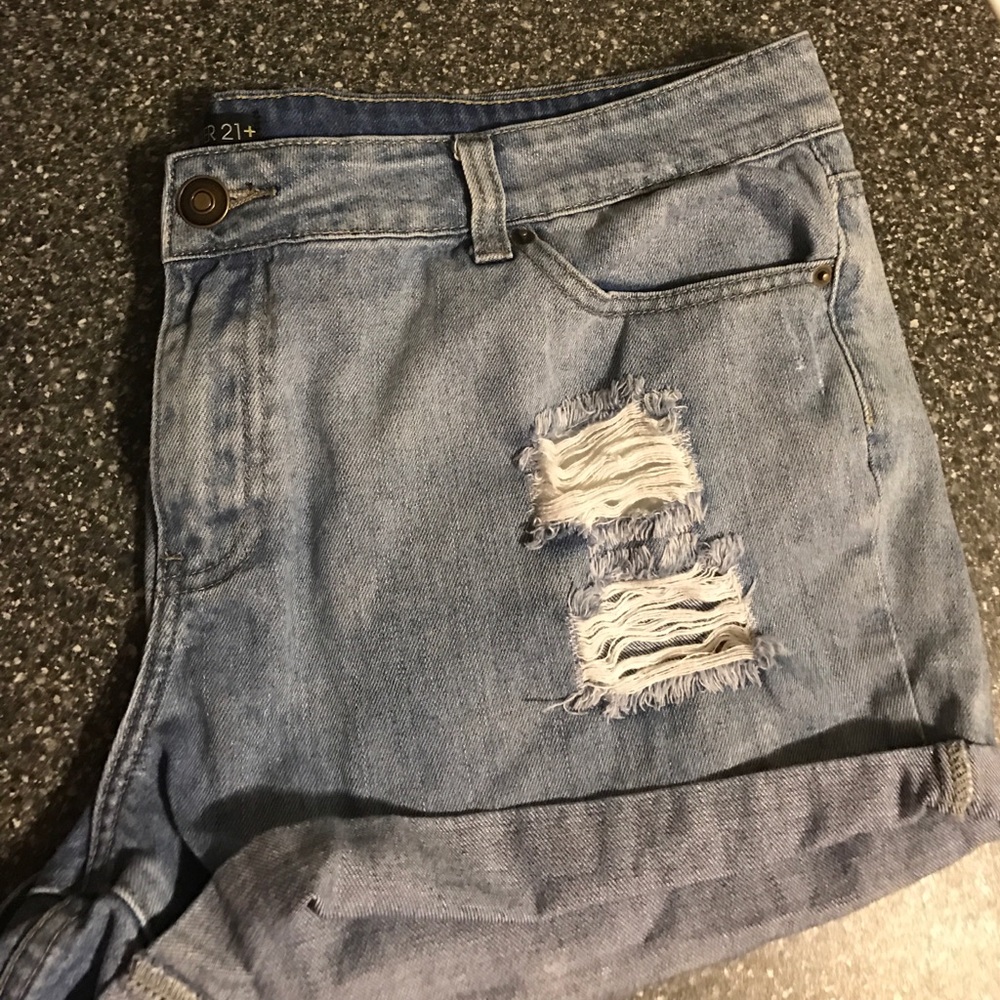 Denim Boyfriend Cutoffs