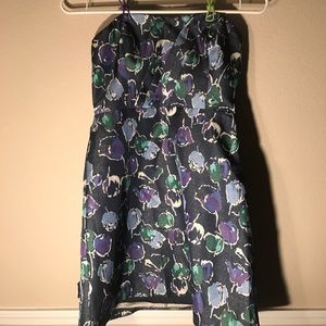 Blue and white flower dress