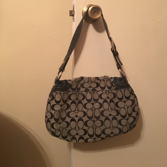Black and Gray Authentic Coach Bag - Picture 2 of 8
