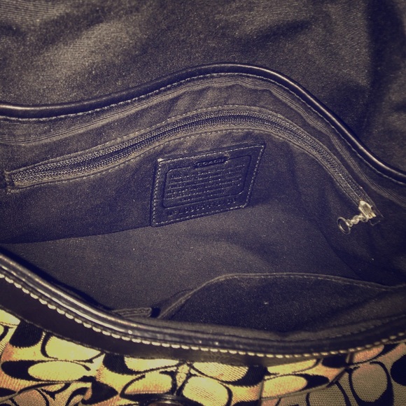 Black and Gray Authentic Coach Bag - Picture 5 of 8