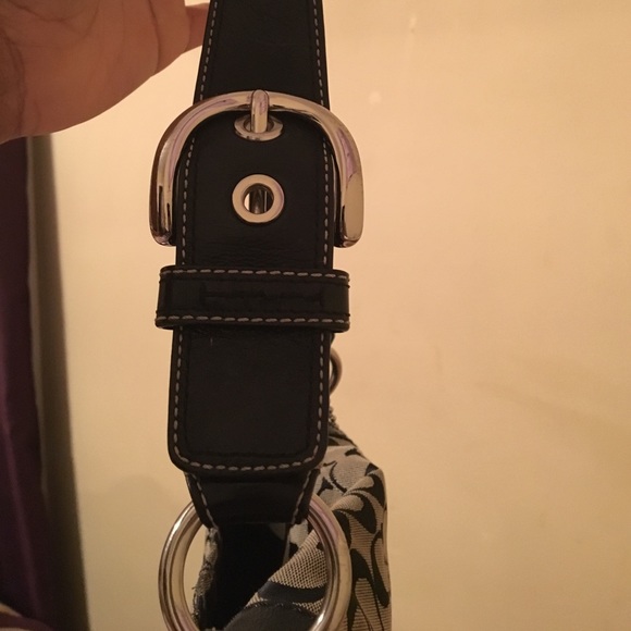 Black and Gray Authentic Coach Bag - Picture 3 of 8