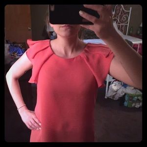 Coral dress top