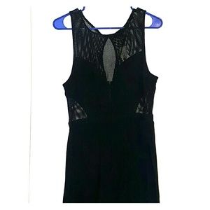 Black Forever 21 net cutout dress