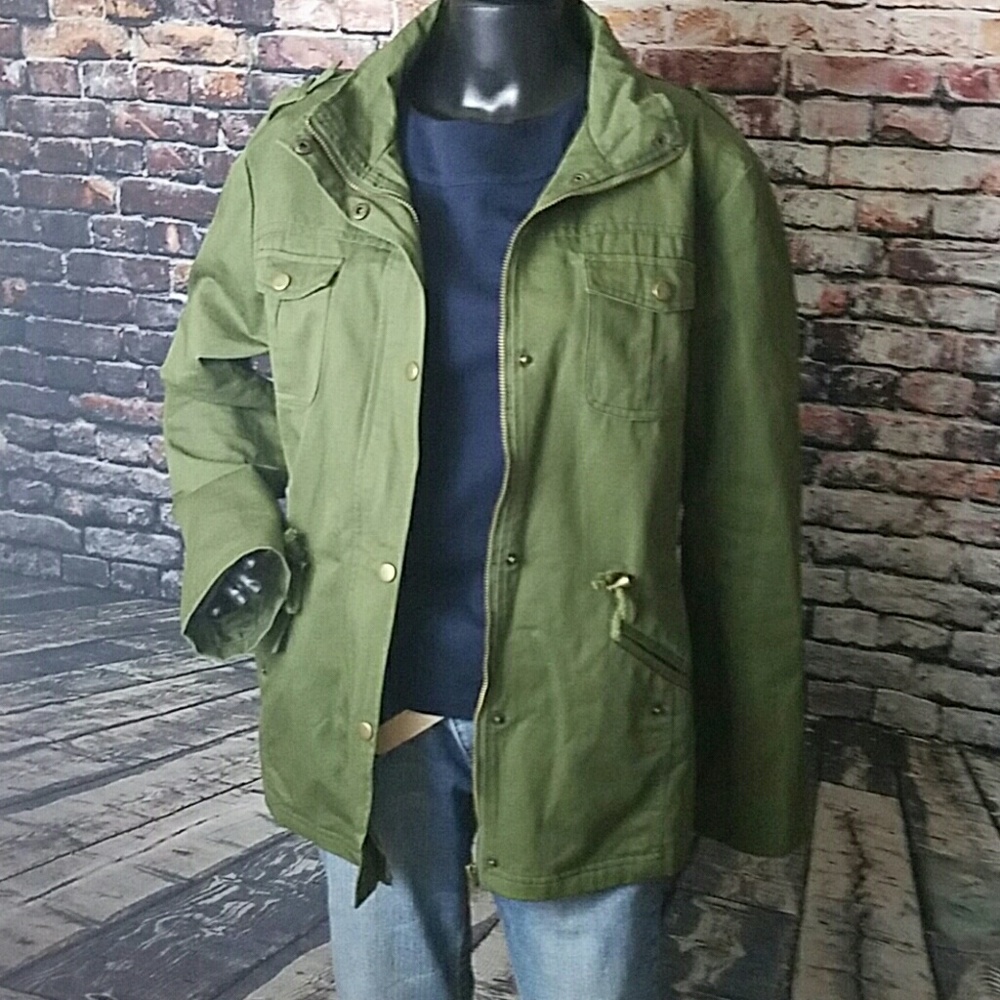 Oversized Army Green Jacket