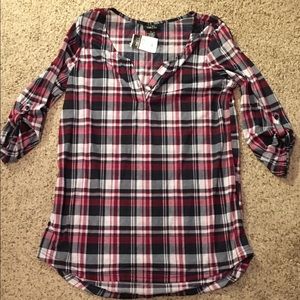 rue 21 Plaid Shirt with tags