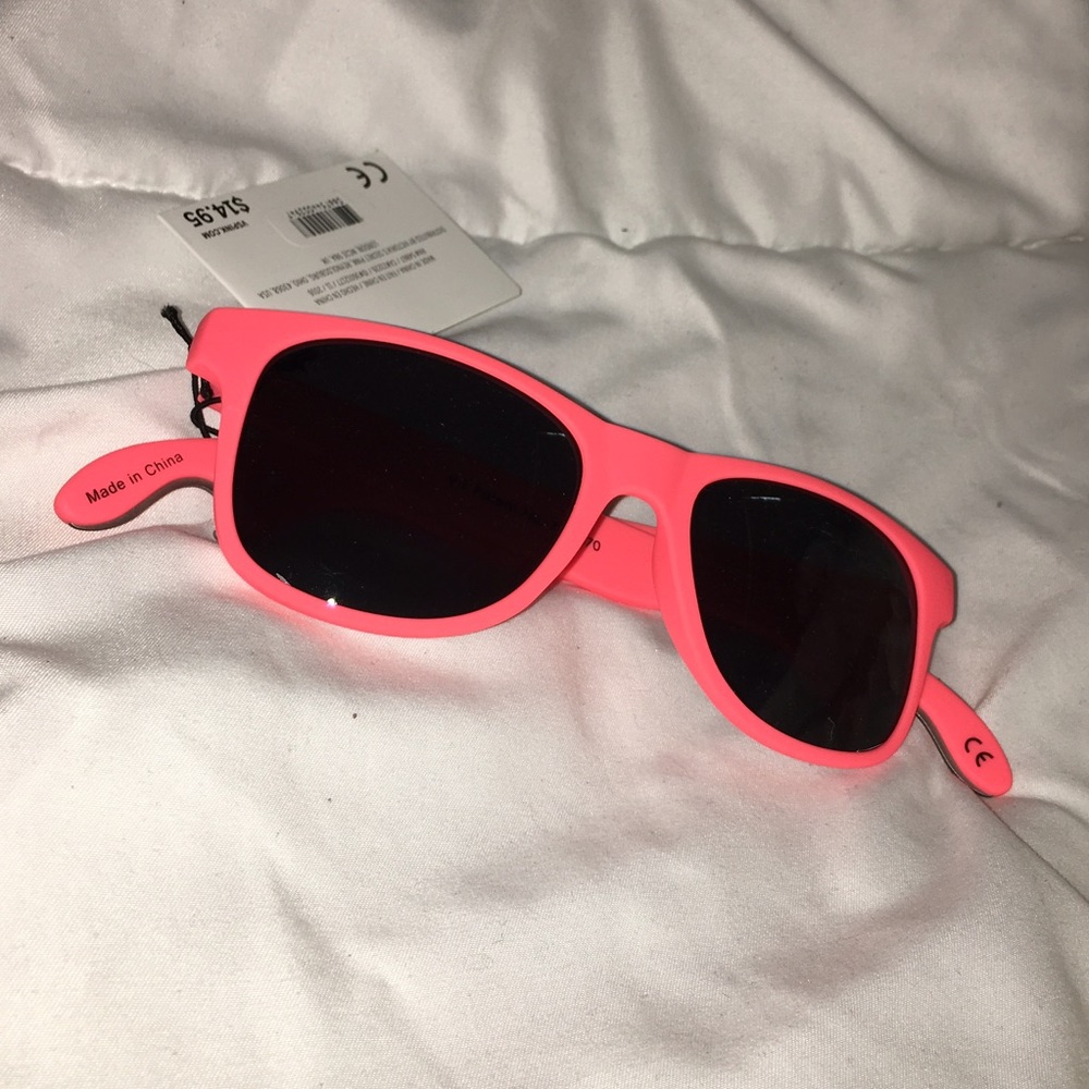 Hot pink PINK sunglasses