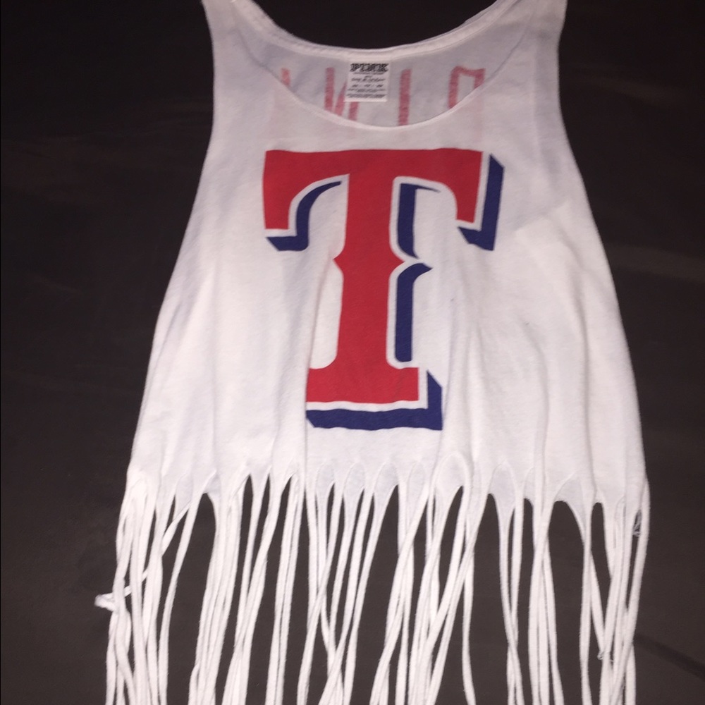 PINK Texas Rangers tank top