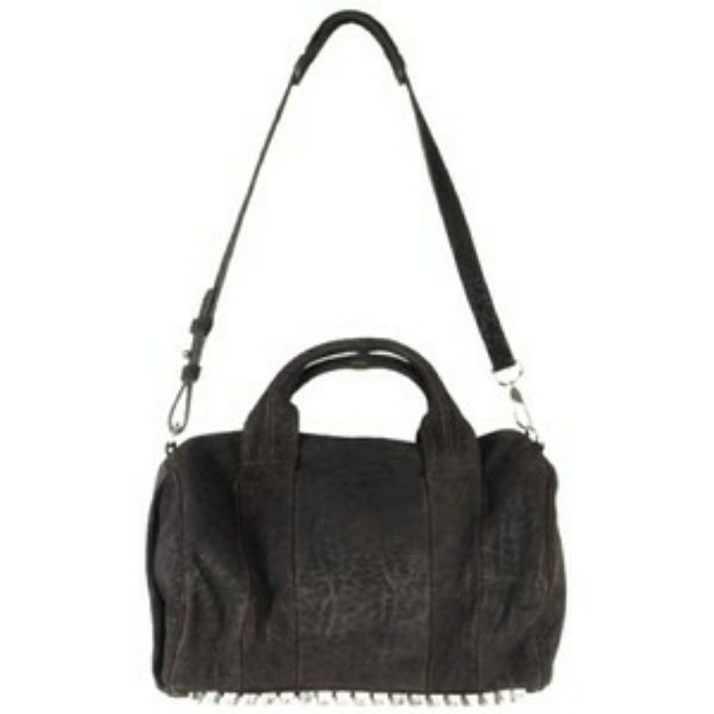 Alexander Wang Black Suede Rocco Bag
