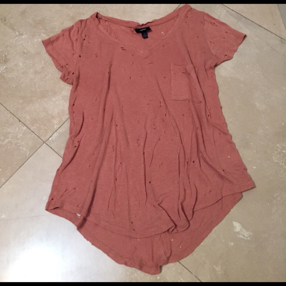 Coral Pink "Yeezy" Pocket Tee