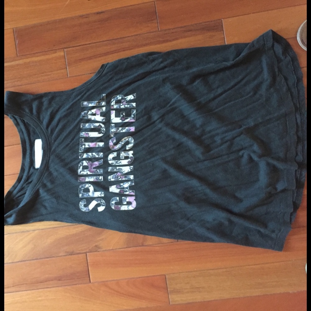Spiritual Gangster black muscle tank
