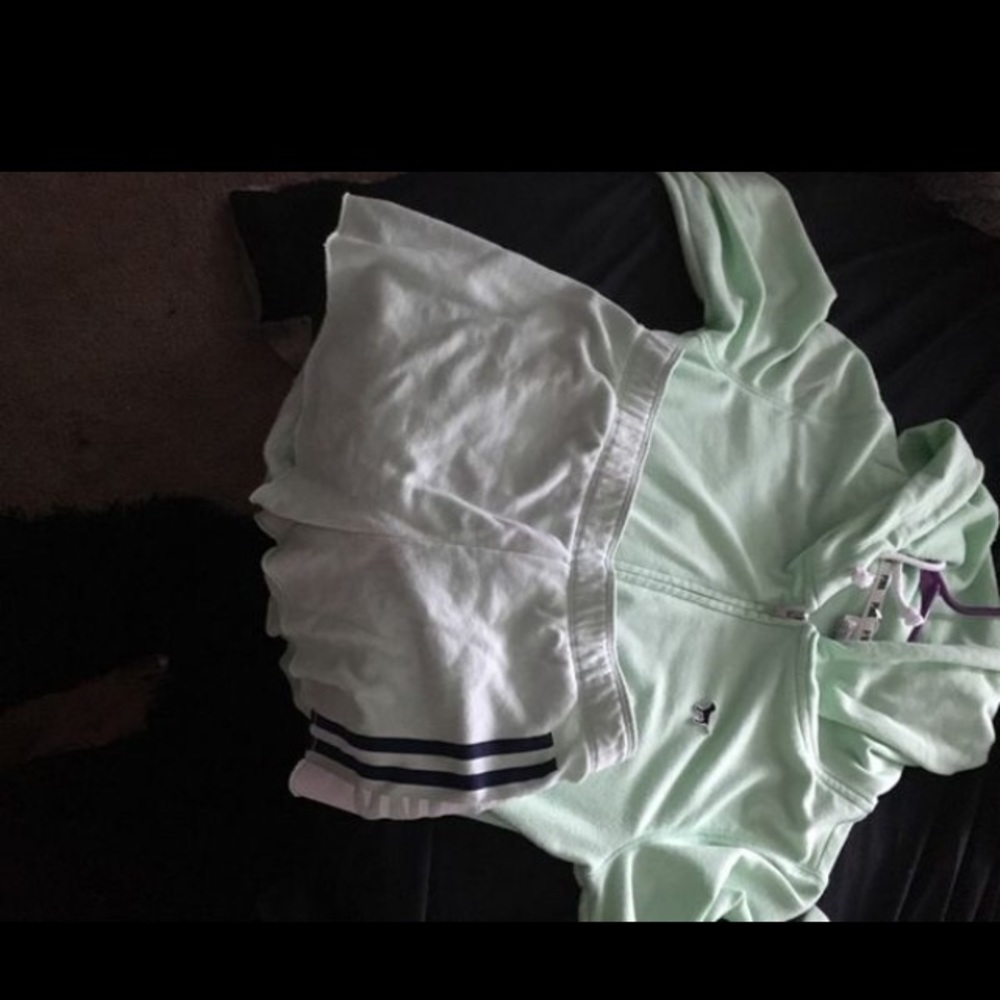 Victoria secret pink shorts and jacket set