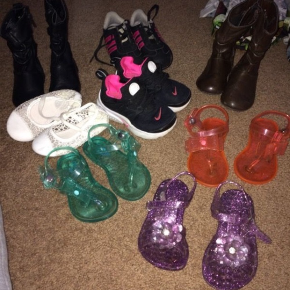 Lot of little girls shoes...
