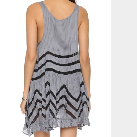 NWT Free People Sleeveless Printed Trapeze Dress - Picture 2 of 4