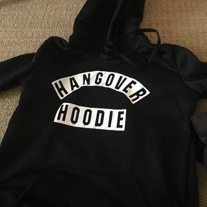 Black hangover hoodie