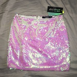 Dolls Kill Sequin Mini Skirt