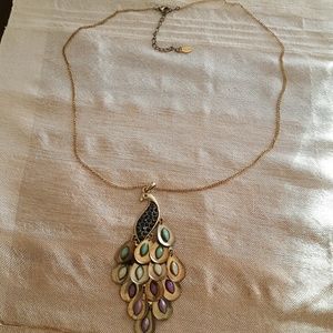 Aldo peacock necklace