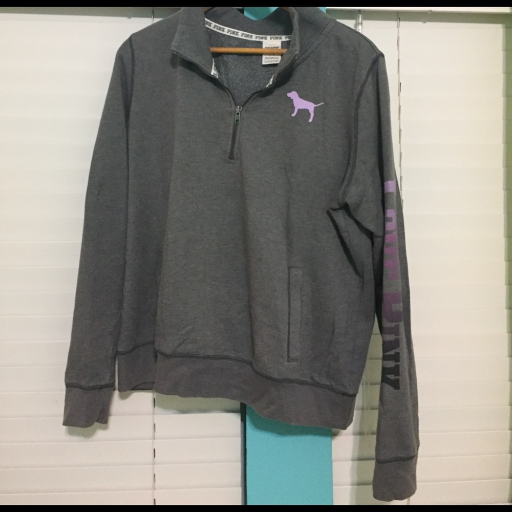 PINK VICTORIA SECRET quarter zip