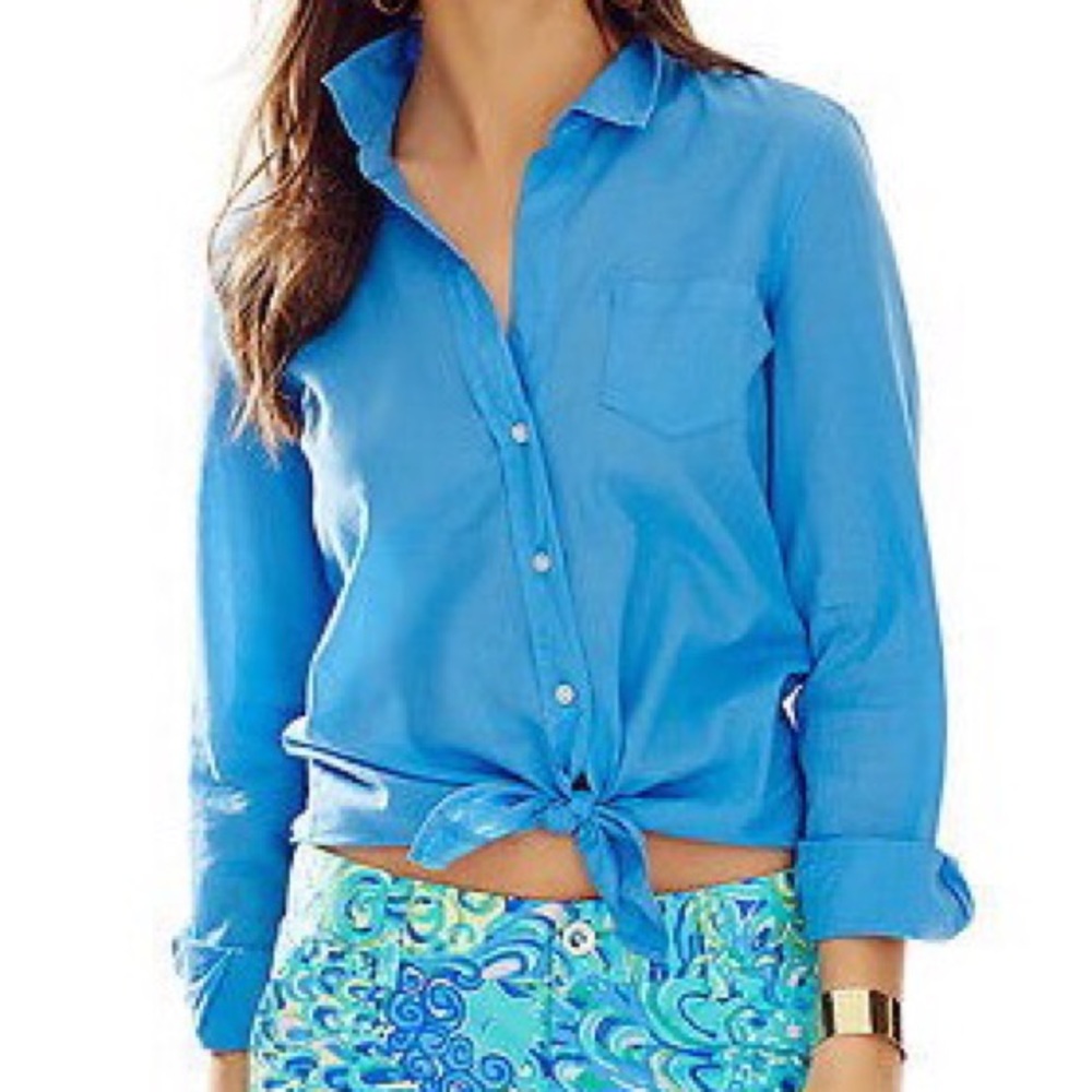 Lilly Pulitzer's Anna Marie Button Down Shirt