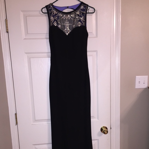 Black beaded prom dress - Picture 1 of 4