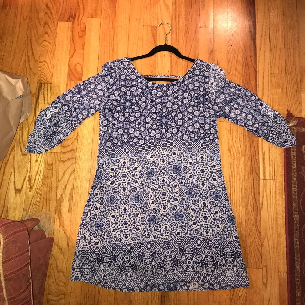 I am selling a aztec pattern evening dress.