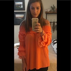 Off the shoulder blouse