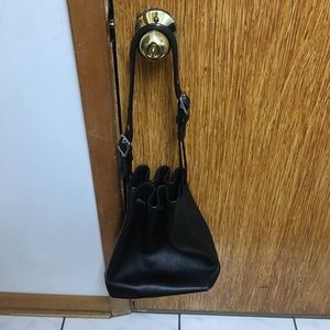 Black satchel bag never worn