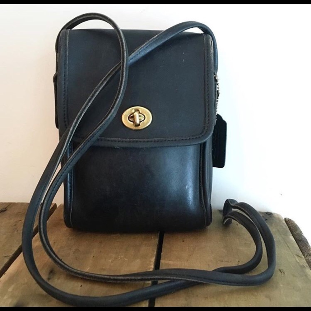 Vintage Coach Crossbody Bag in Hunter Green