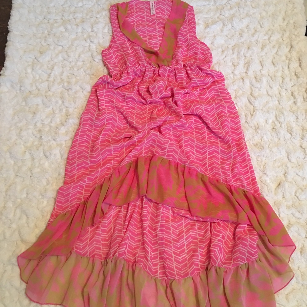 High-Low Chiffon Dress