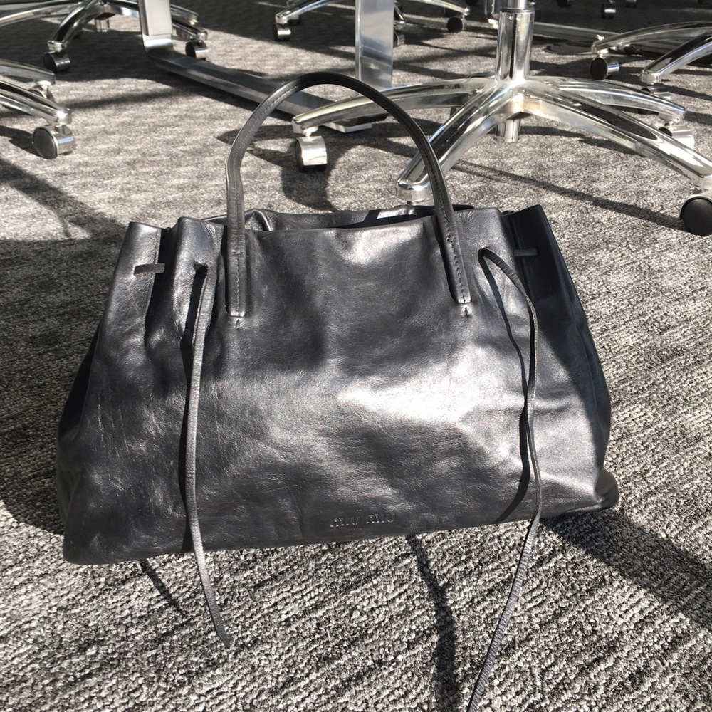 Miu Miu Black Leather Handbag