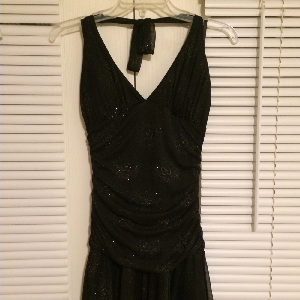 Black sparkly party dress