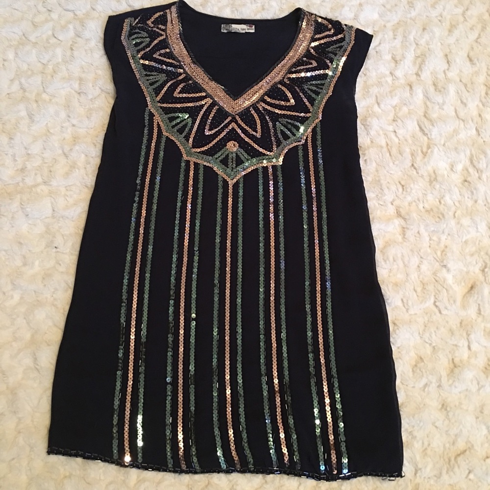 Sequined Shift Dress