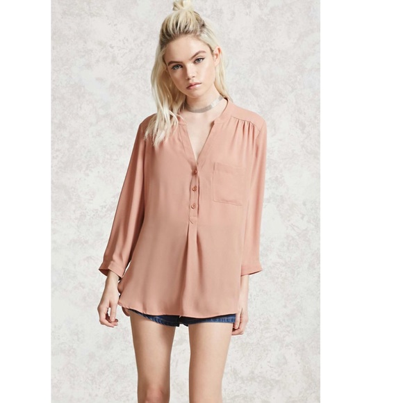 Tops - Blush Pink Chiffon Blouse