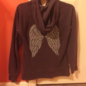 Maroon Victoria's Secret zip up hoodie