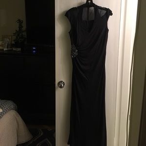 Navy David Meister Gown