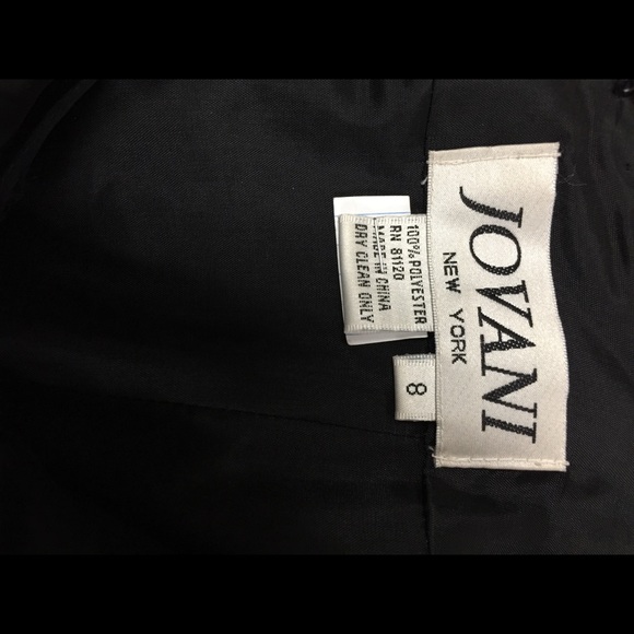 Sale! JOVANI Black Dress 8 $229 NWT - Picture 5 of 5