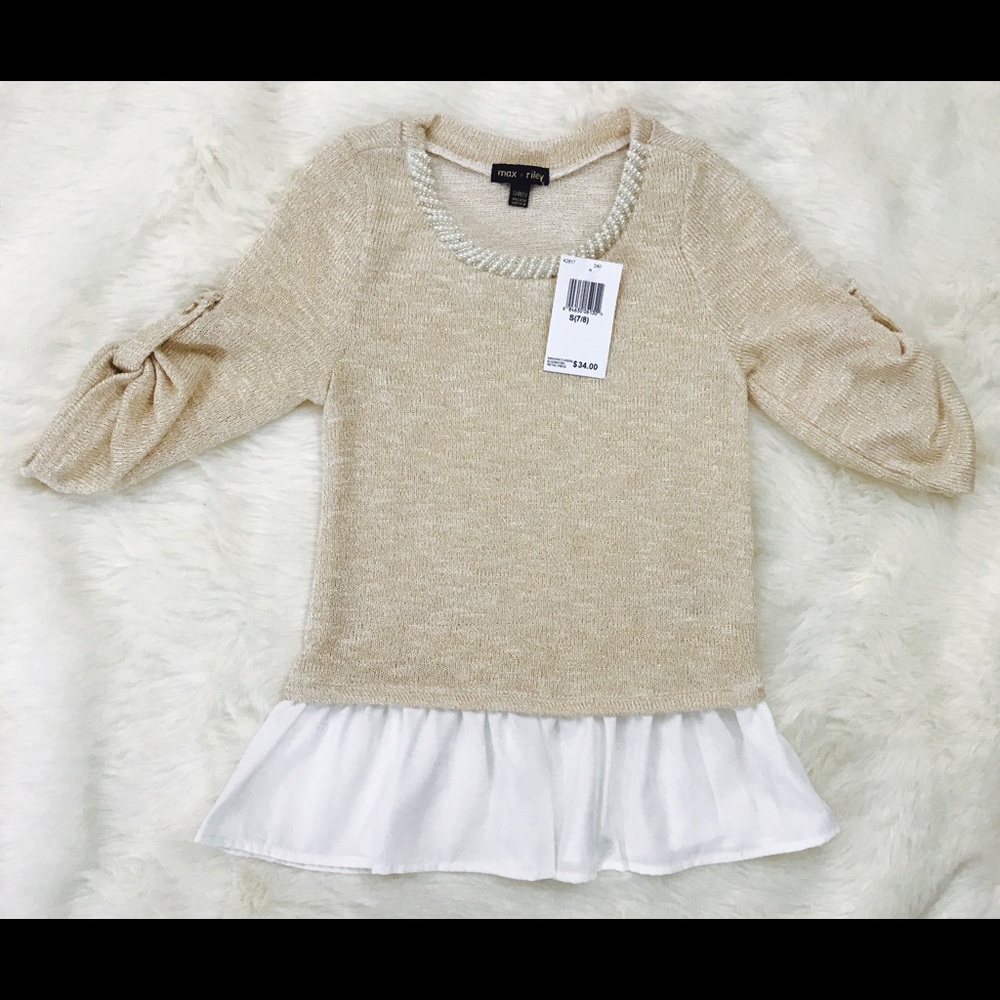 Max + Riley Tan/White Dress