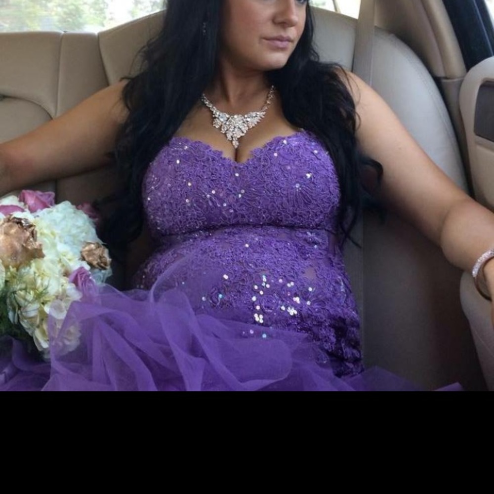 Jovani purple MATERNITY Prom Dress