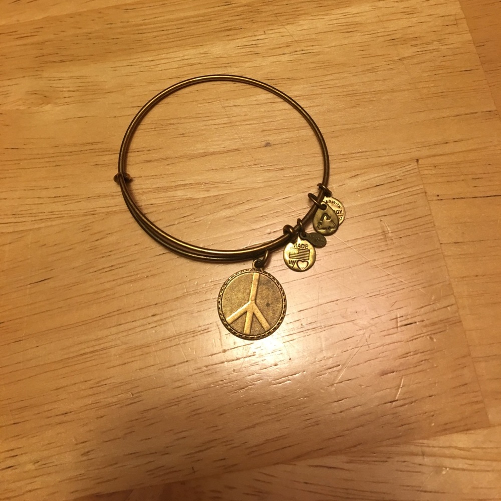 Alex & Ani Peace sign bracelet