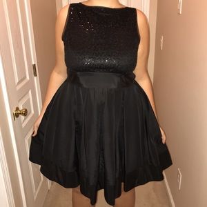 Black Formal Dress Sparkly Plus Size