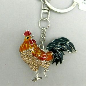 ✨️🔥 SWAROVSKI CRYSTALS ROOSTER KEY CHAIN PURSE CHARM ✨️🔥 2017 LIMITED EDITION