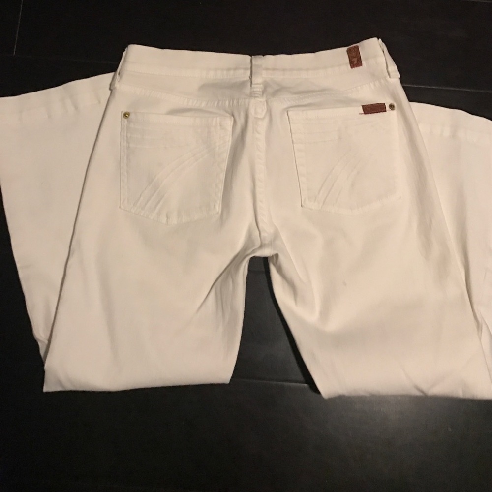 White 7 for all mankind jean capris