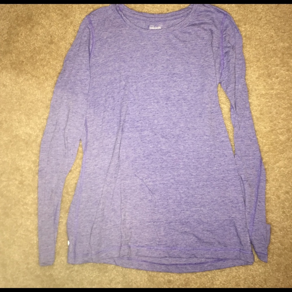 Purple Long Sleeve Danskin Now Loose Tee XS