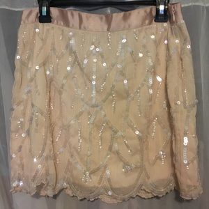 Pink Sequin Skirt