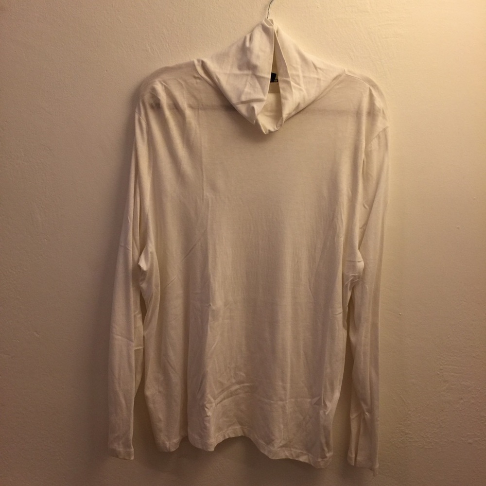 Talbots white turtleneck tee